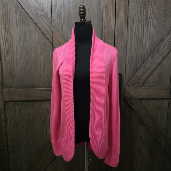 Lilly Pulitzer Sweaters - Lilly Pulitzer Hot Pink Open Cardigan